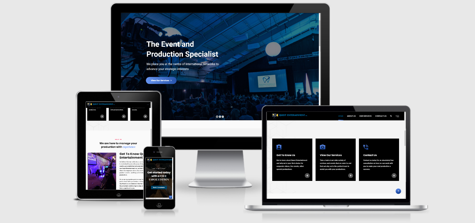 Service area landing page design for a Lindsay tradesperson