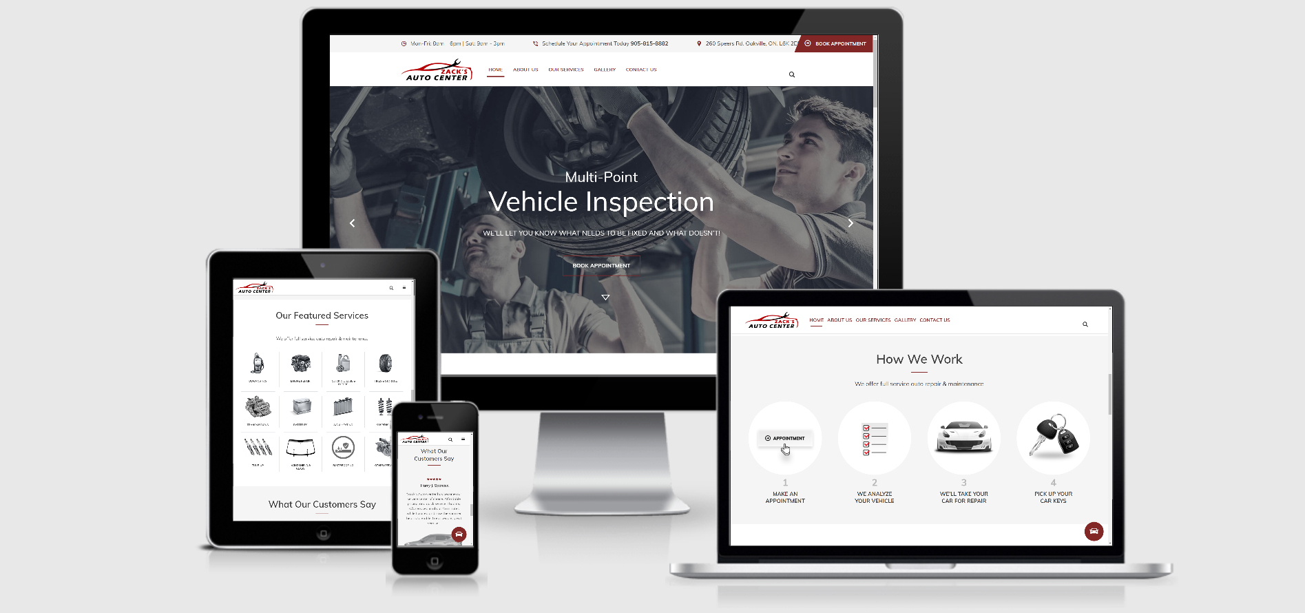 Polished WordPress portfolio site for a Scarborough firm