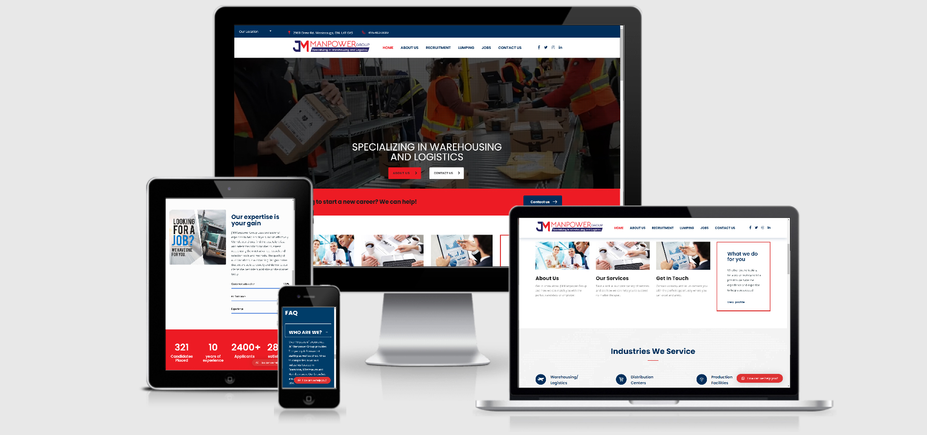 Conversion-focused web design for a Bowmanville home services company