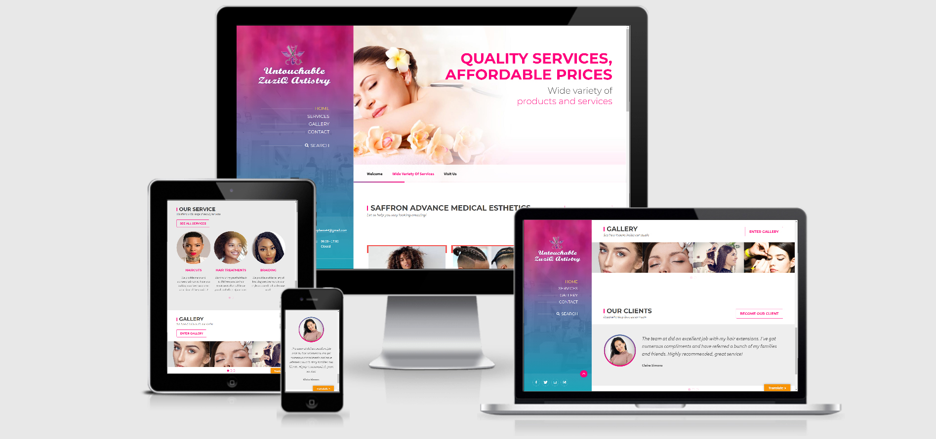 Custom WordPress build for a Port Perry small business