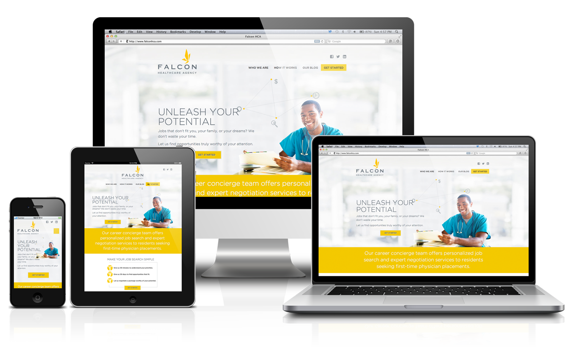 Mockup of a recent Oshawa website design project